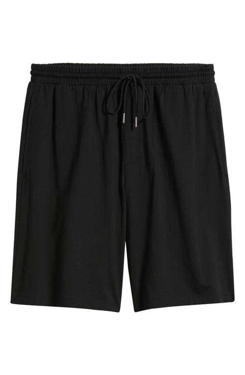 Nordstrom Moonlight Modal Blend Drawstring Lounge Shorts In Black