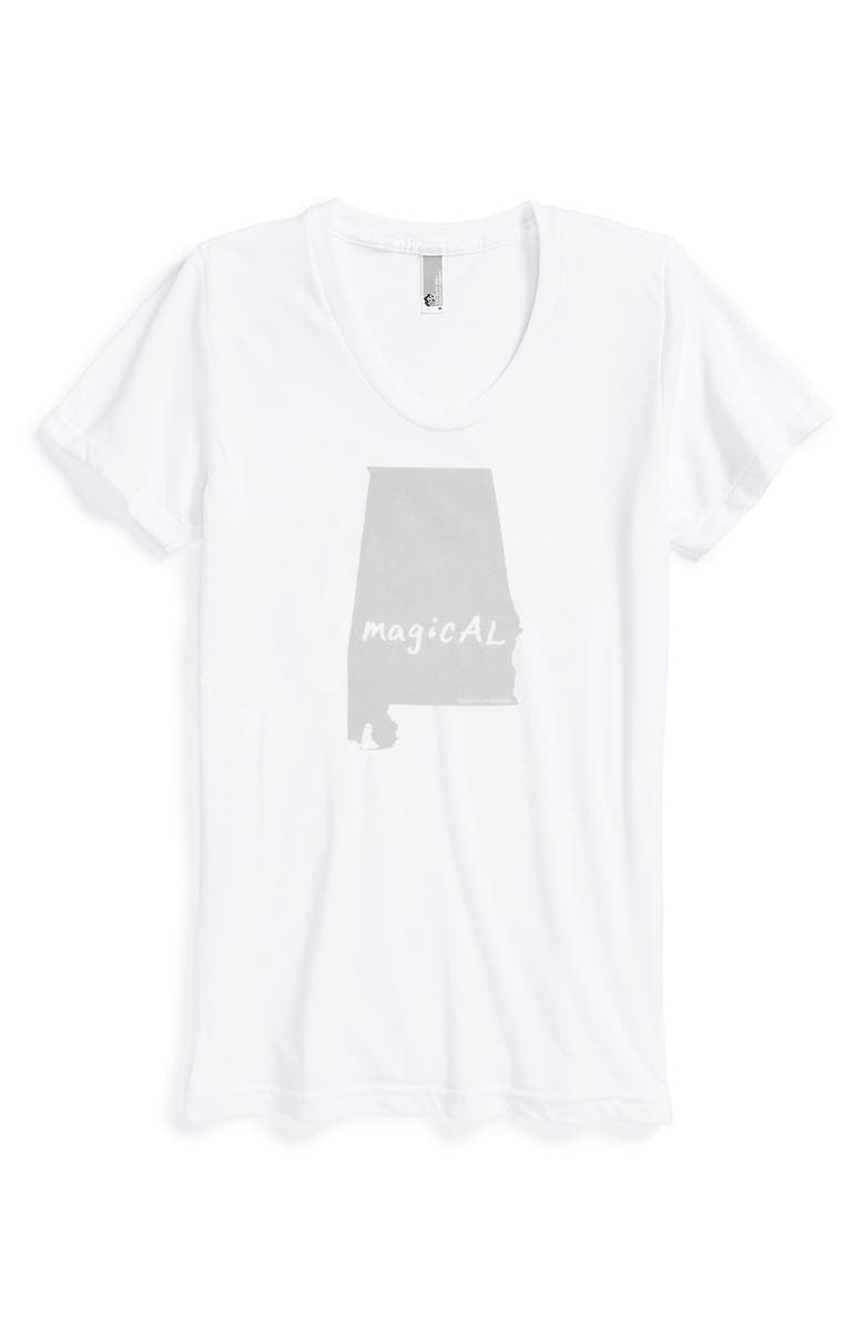 Megan Lee Designs State Graphic Tee, Main, color, 