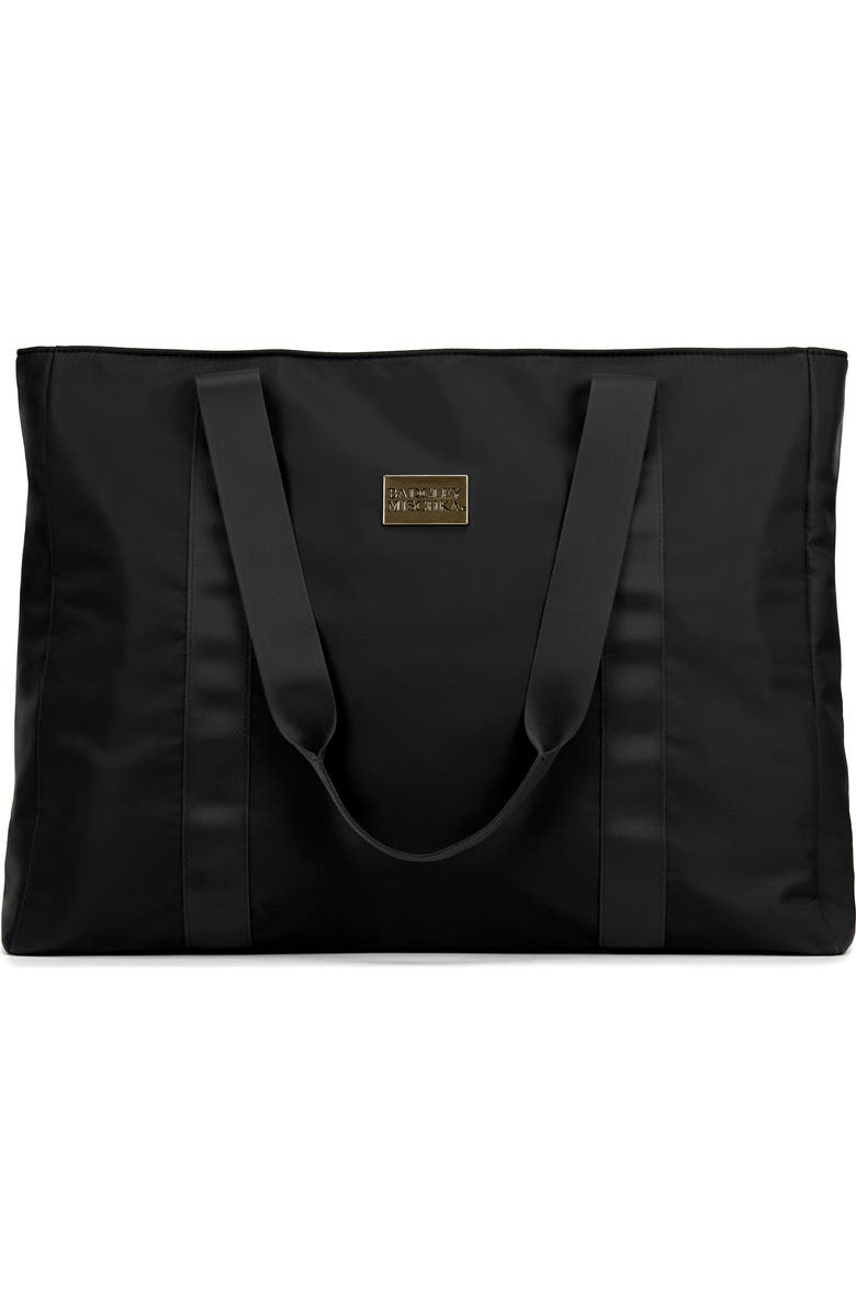 BADGLEY MISCHKA Uncomplicated Nylon Weekender Duffel Bag, Main, color, Black
