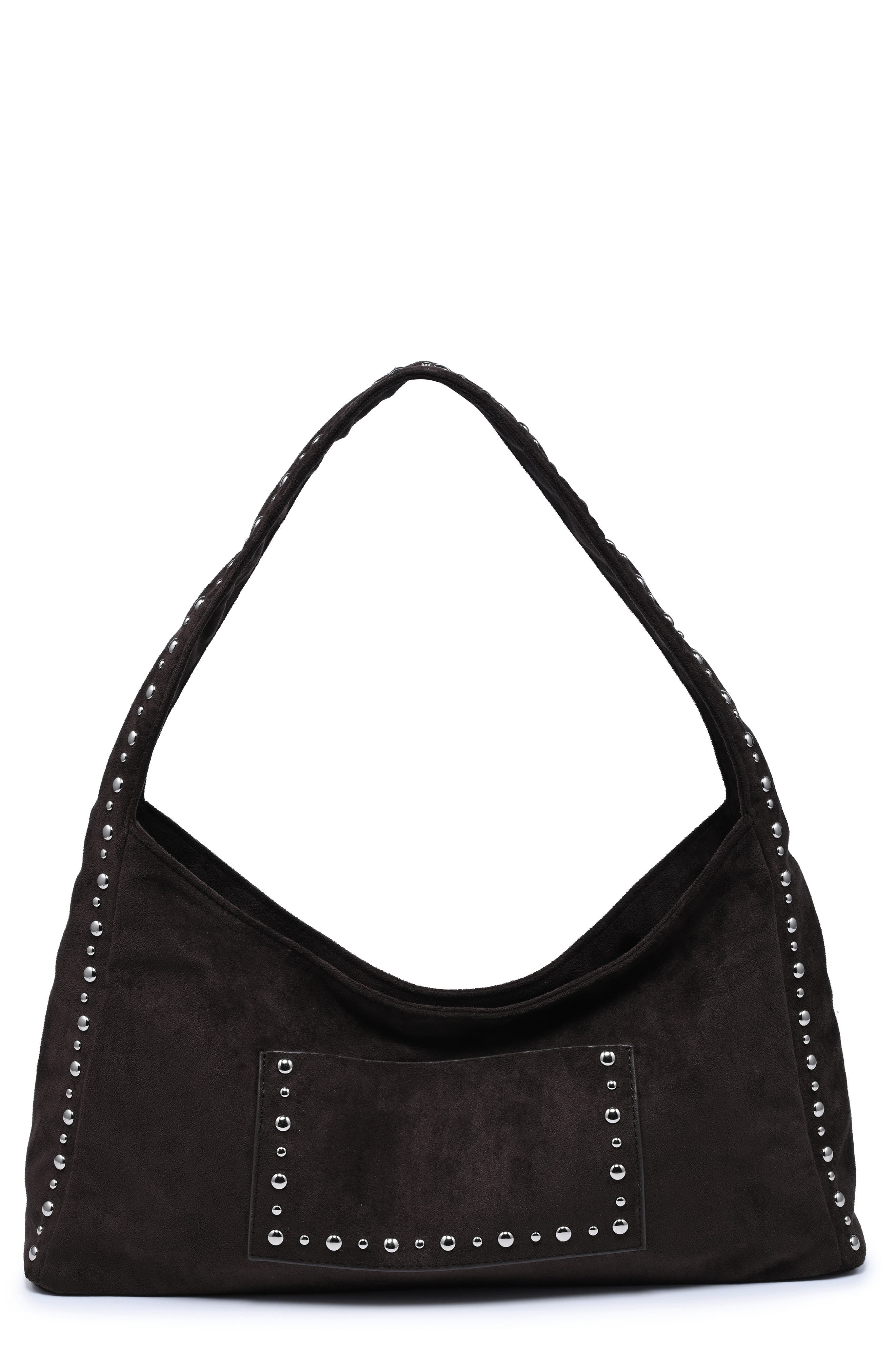 Faux Suede Shoulder Bag