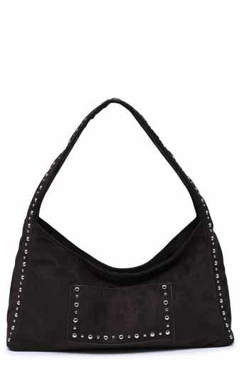 Faux Suede Shoulder Bag