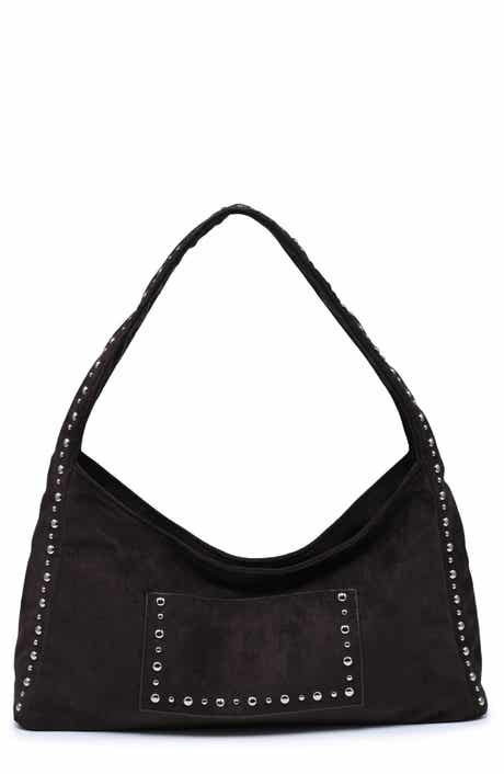 Faux Suede Shoulder Bag