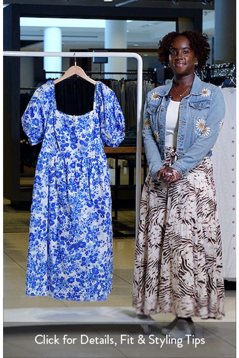 Carli Floral Print Midi Dress video