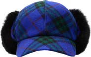 Burberry Check Wool Trapper Cap