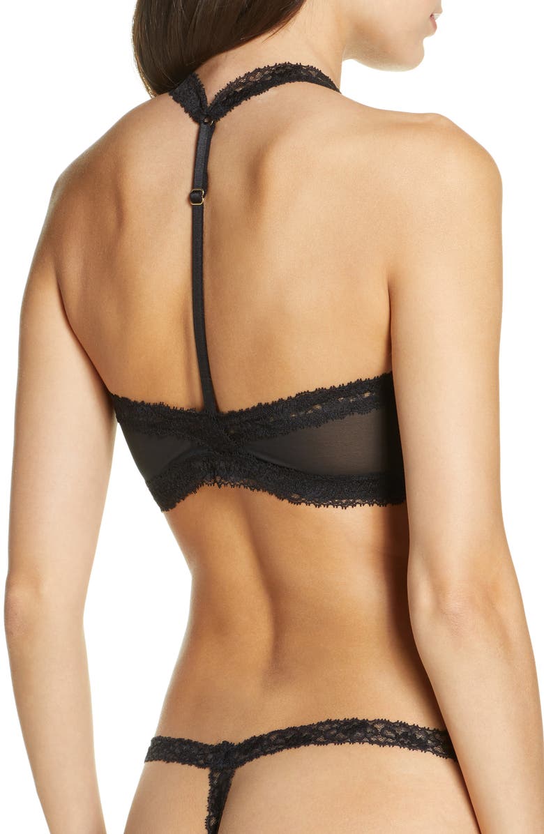 Natori Speechless Full Cup Halter Bralette, Alternate, color, 
