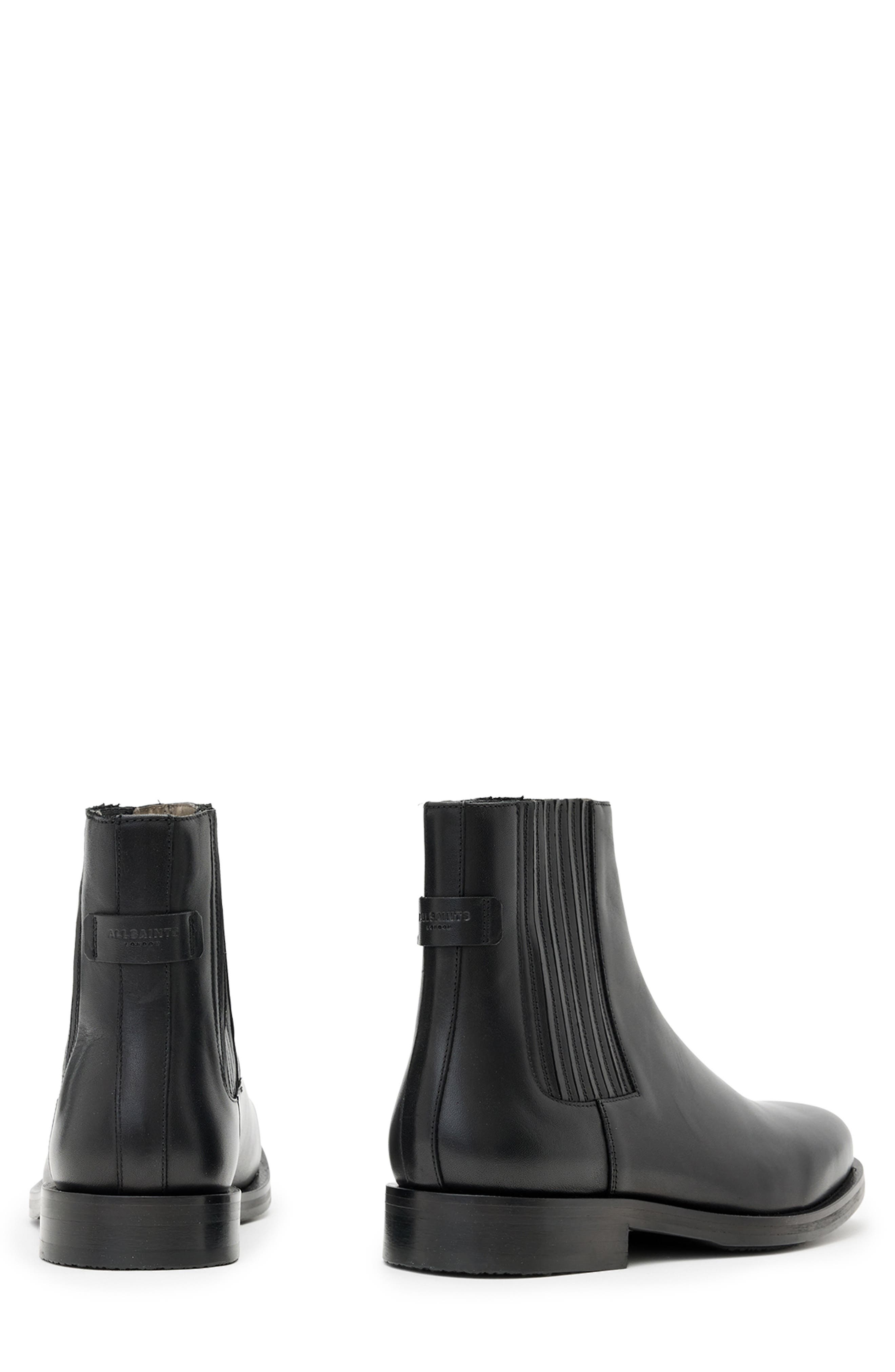 AllSaints Bloom Chelsea Boot, Alternate, color, Black