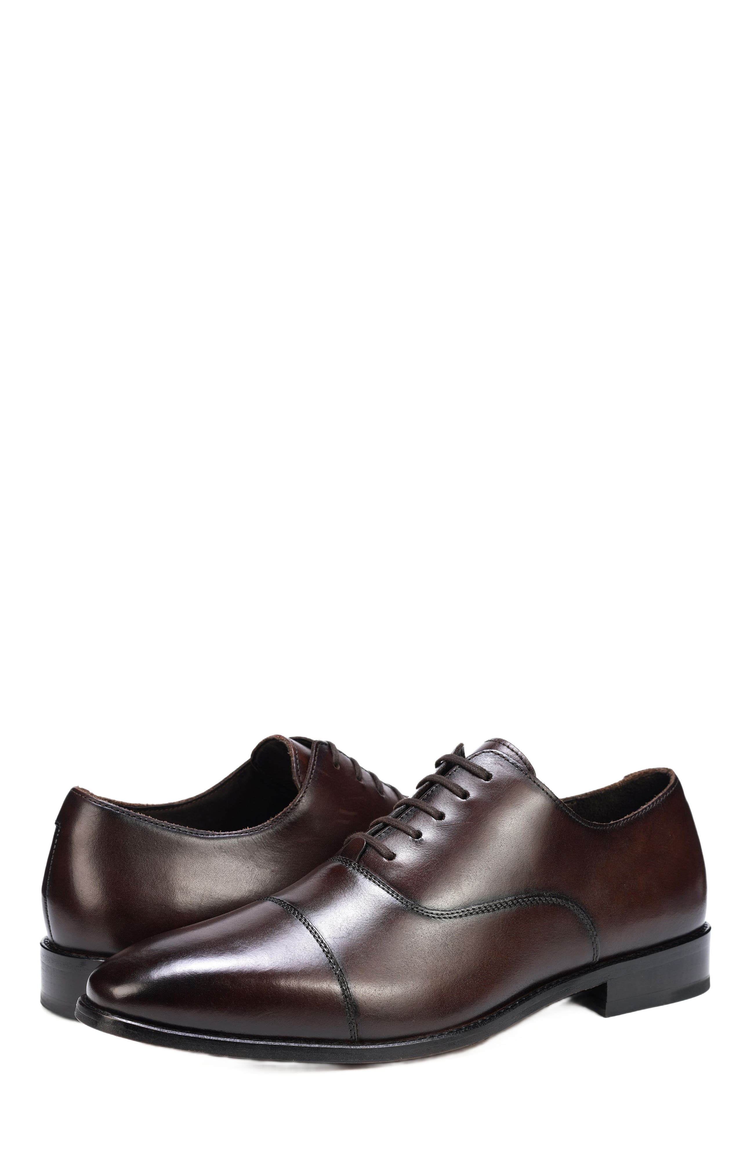 Anthony Veer Bill Cap-Toe Oxford, Alternate, color, Chocolate Brown Burnished