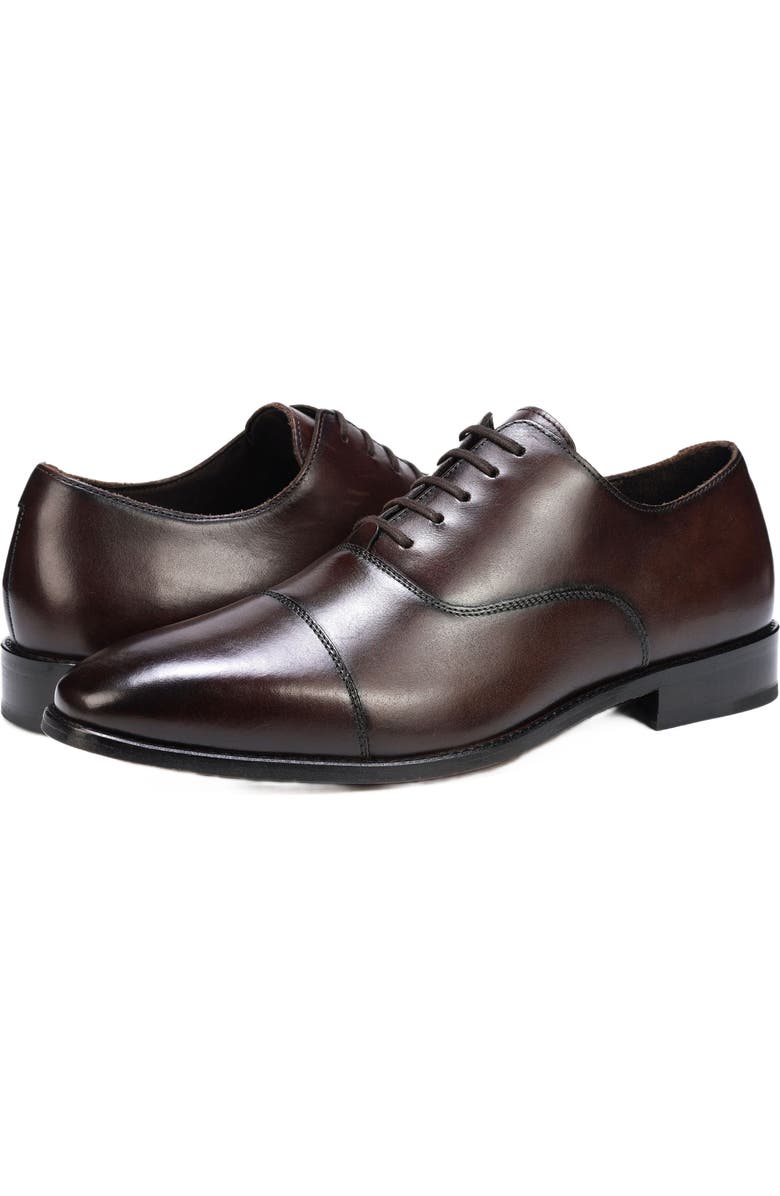 Anthony Veer Bill Cap-Toe Oxford, Alternate, color, Chocolate Brown Burnished
