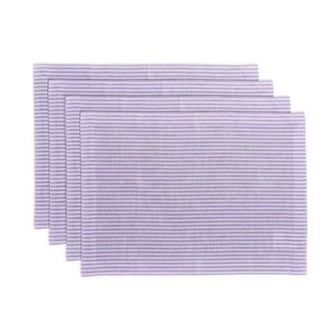 Linen Placemats - Narrow Stripe, 14" x 19" Inch