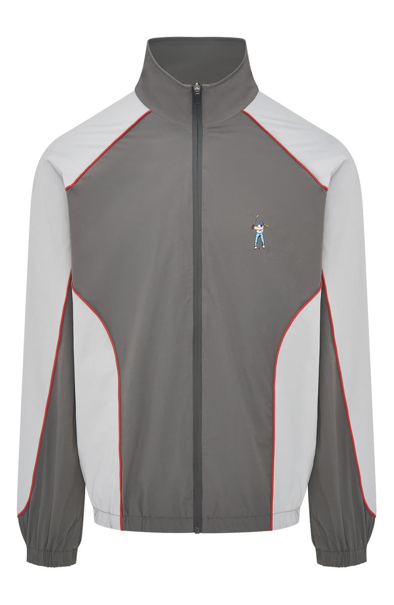 Eastside Golf Range Colorblock Jacket, Main, color, Charcoal Grey/ Opal Grey