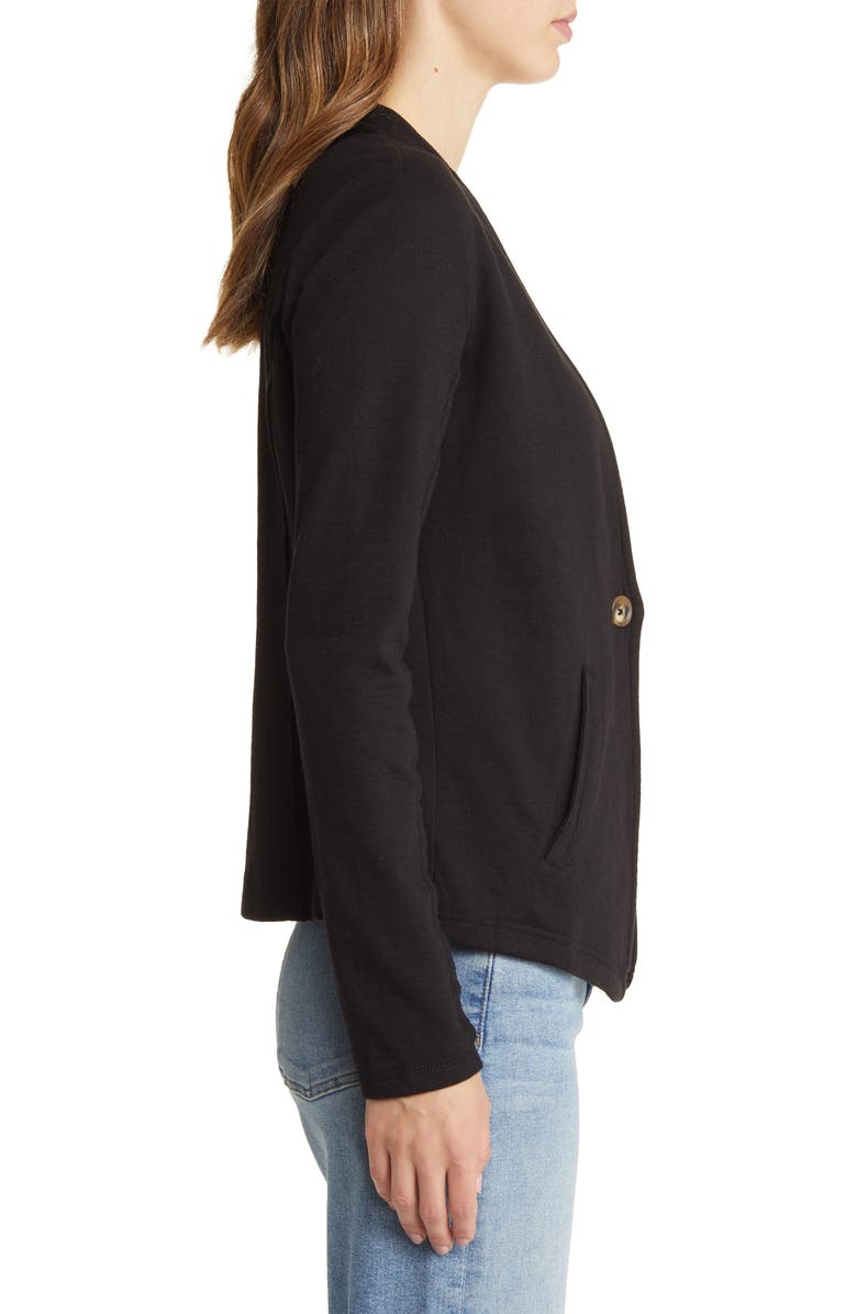 Caslon<sup>®</sup> One-Button Knit Blazer, Alternate, color,