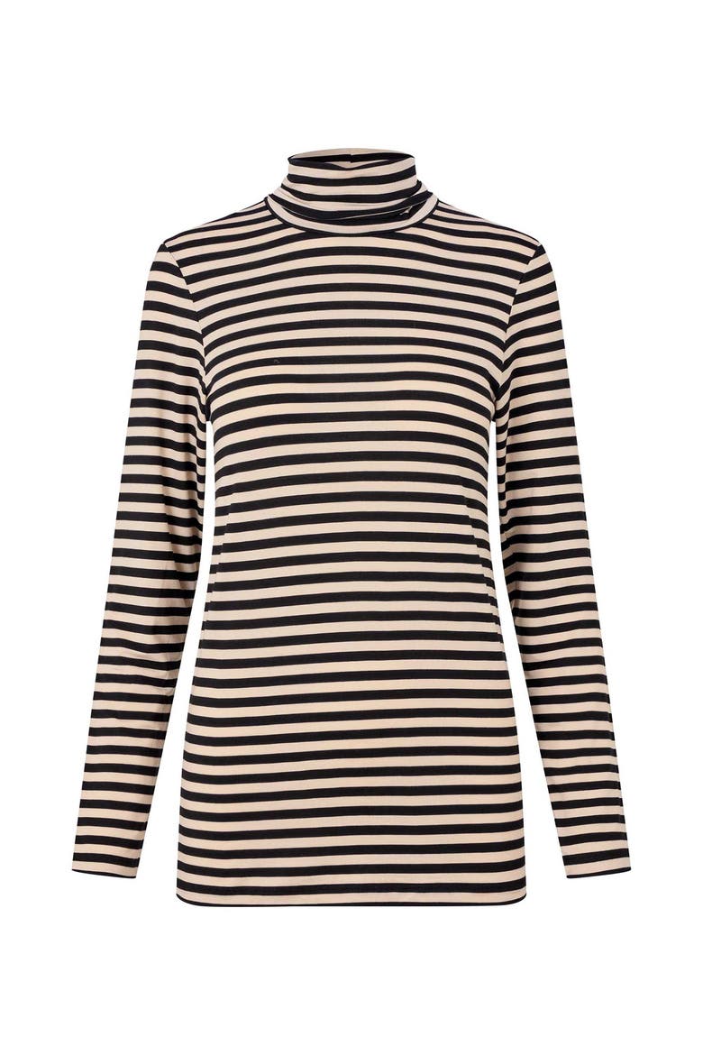 MaBrooklyn Long Sleeve Roll Neck Top, Alternate, color, Black