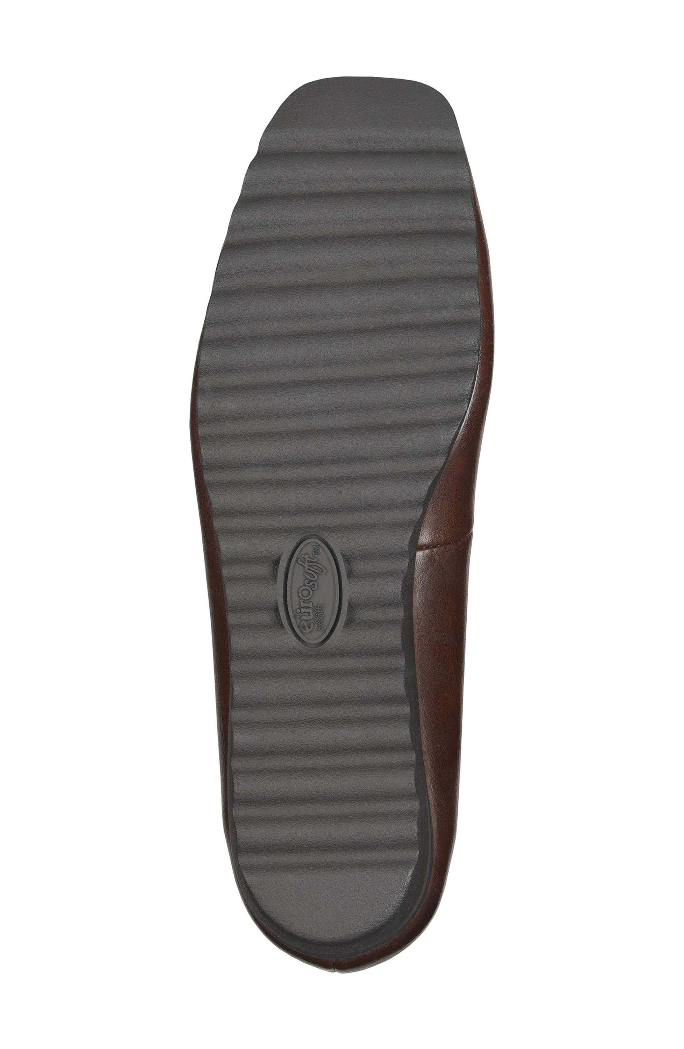 Paxton Faux Leather Wedge Pump, Alternate, color, DARK BROWN