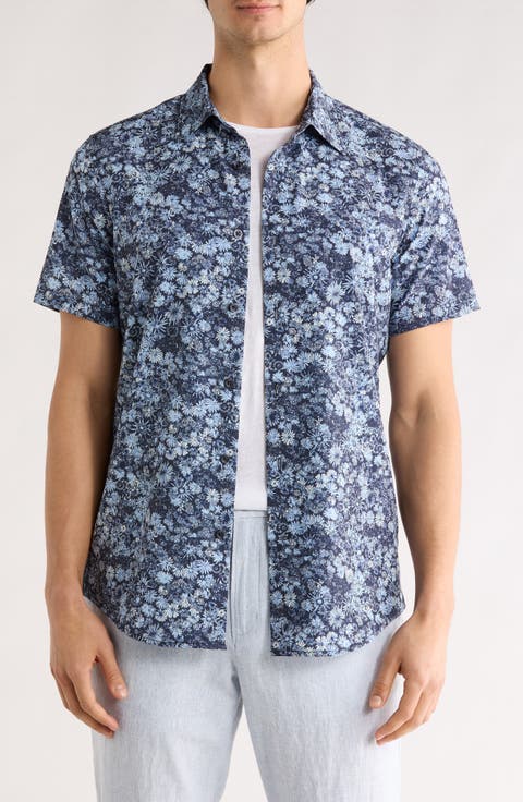 Field Floral Print Short Sleeve Shirt
