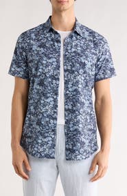 14th & Union Field Floral Performance Short Sleeve Shirt