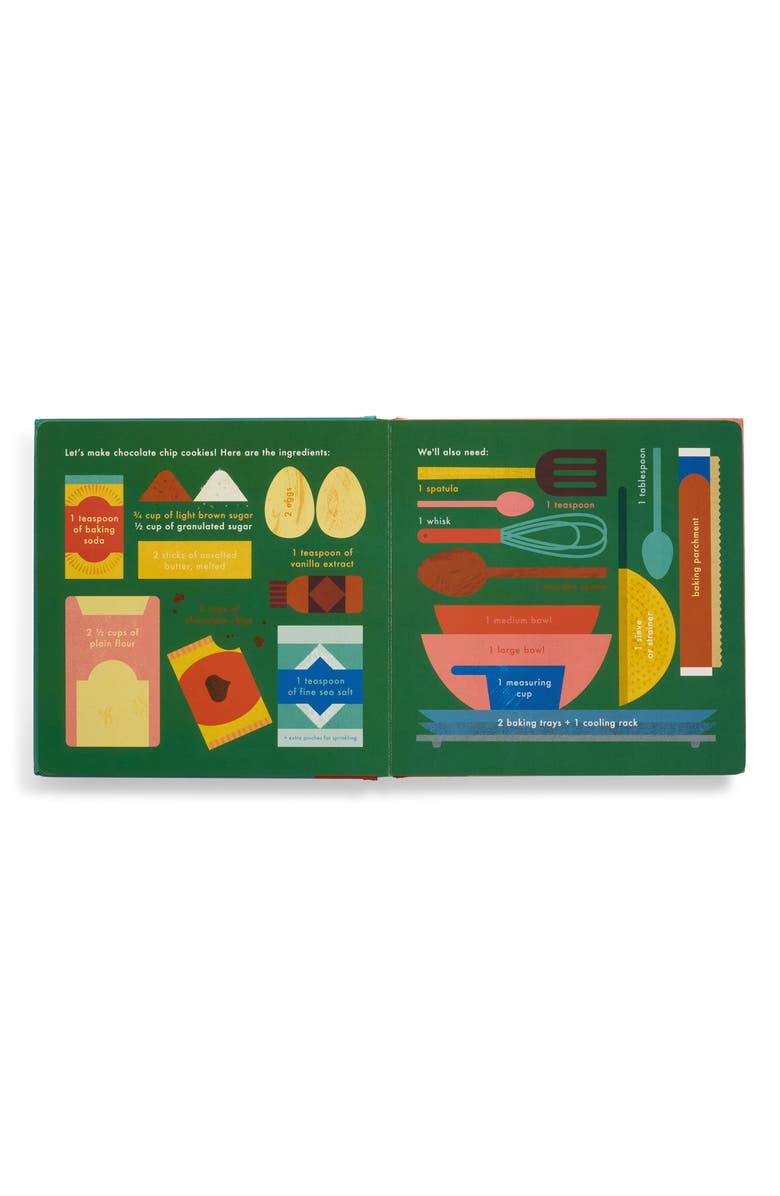 Phaidon Press 'Cookies!: An Interactive Recipe Book' Board Book, Alternate, color, Aqua Multi