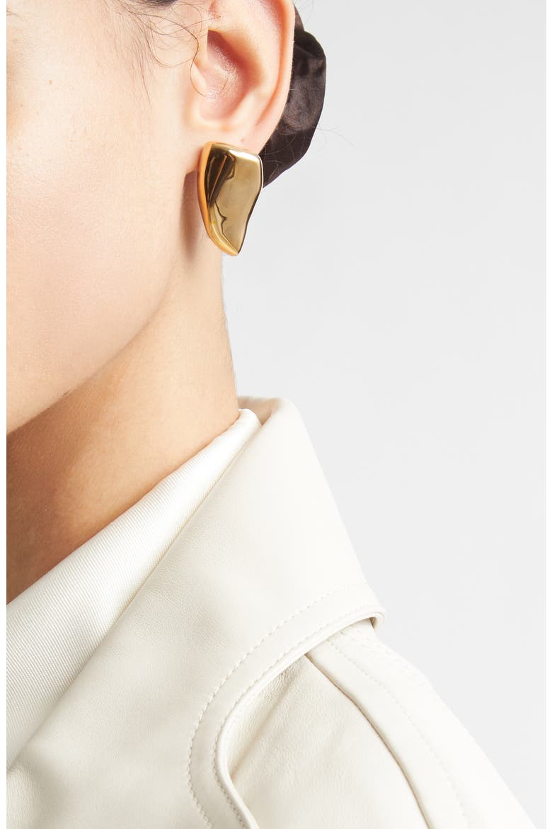 Small Prisma 18K Gold Plate Earrings, Alternate, color, 8120 YELLOW GOLD