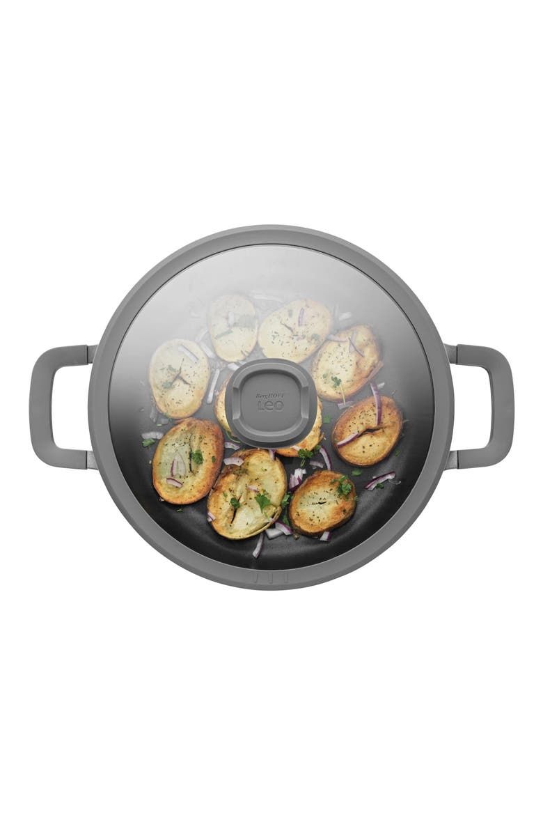 Leo Stone Nonstick 5-Quart Covered Sauté Pan, Alternate, color, BLACK