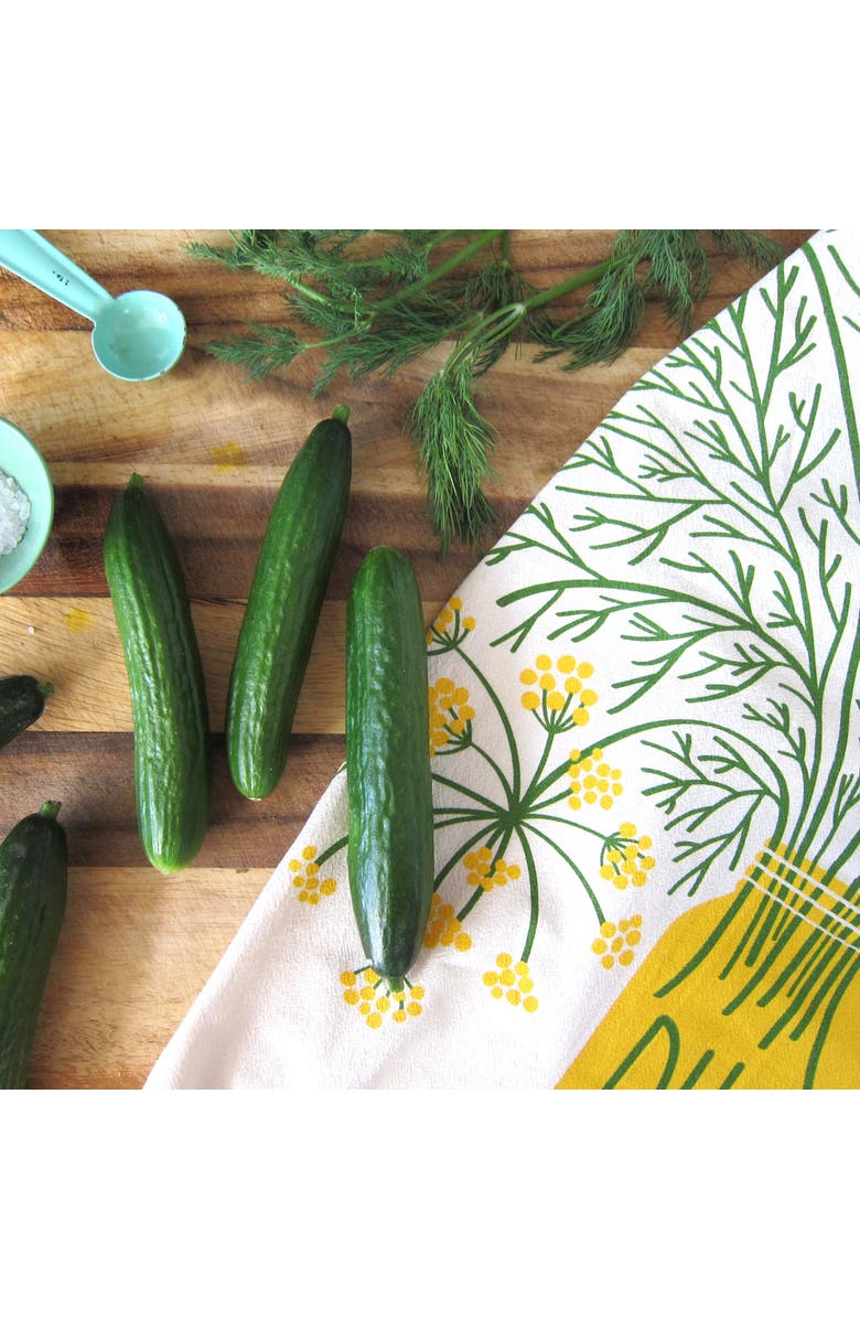 The Neighborgoods Dill Dish Towel + Sponge Cloth Gift Set, Alternate, color, Green