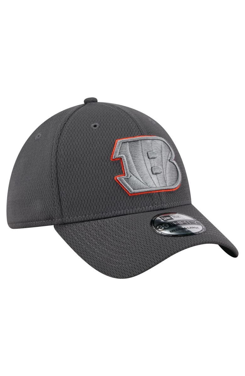 New Era Men's New Era Graphite Cincinnati Bengals  Main 39THIRTY Flex Hat, Alternate, color, 
