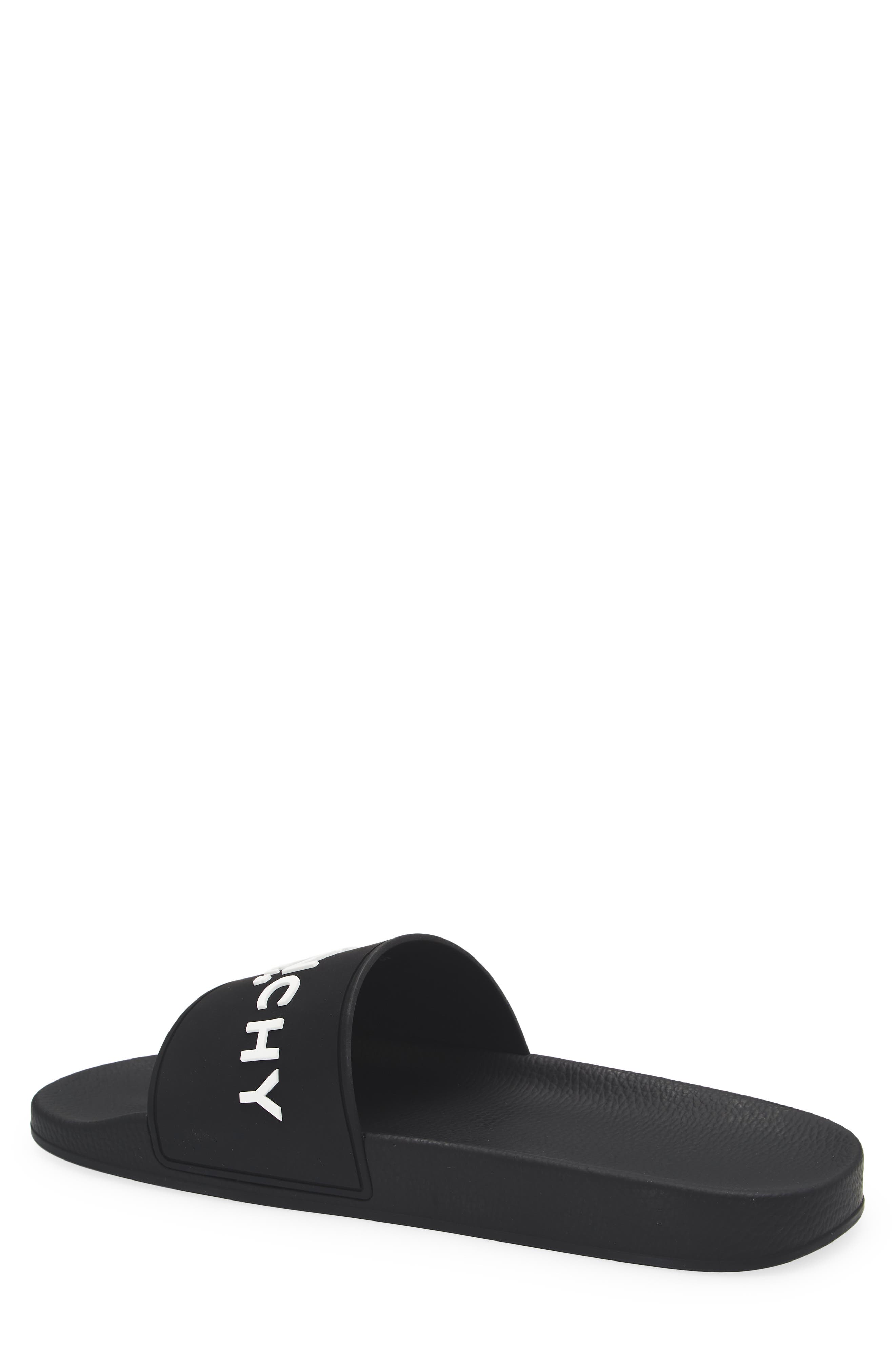 Givenchy Logo Slide Sandal, Alternate, color, 003 Black