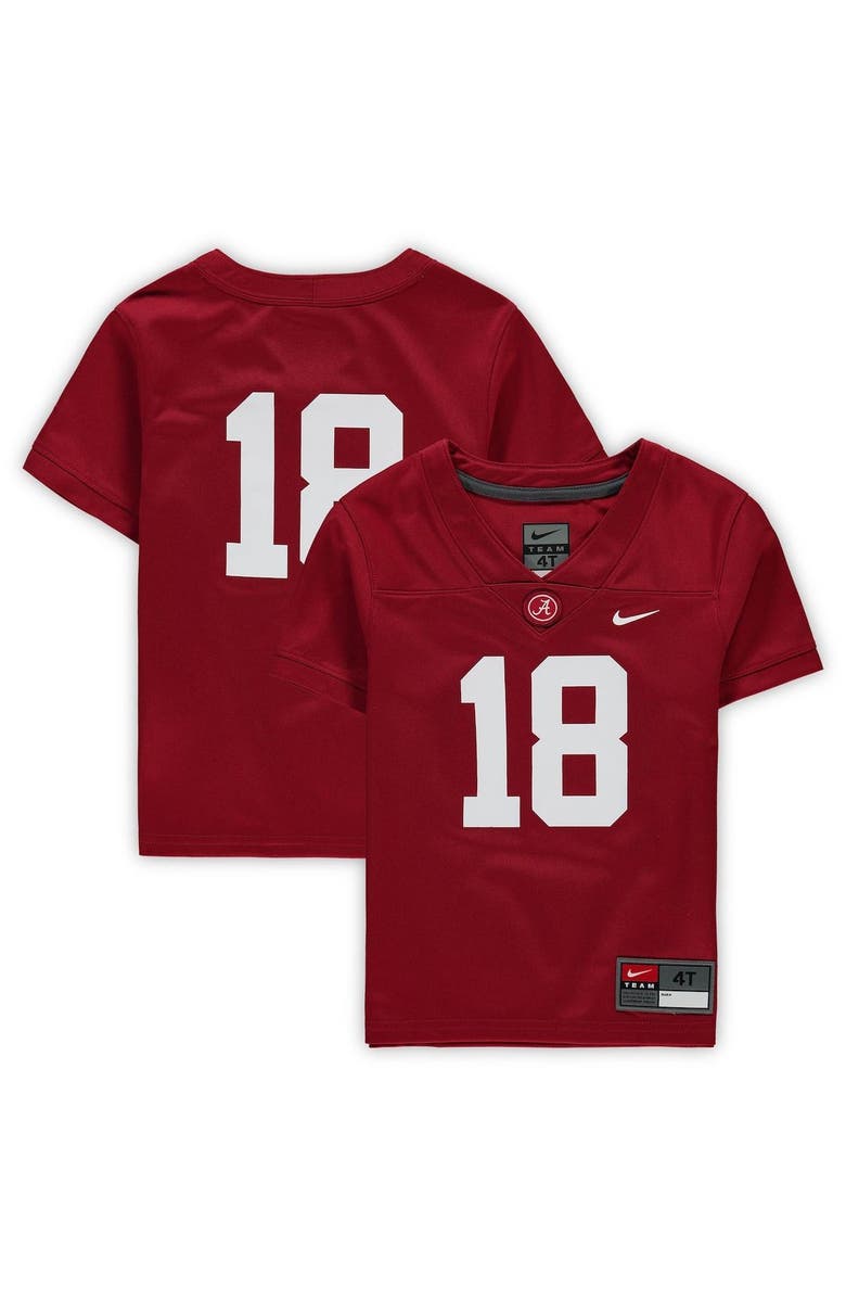 Nike Toddler Nike #18 Crimson Alabama Crimson Tide Untouchable Football Jersey, Alternate, color, Crimson