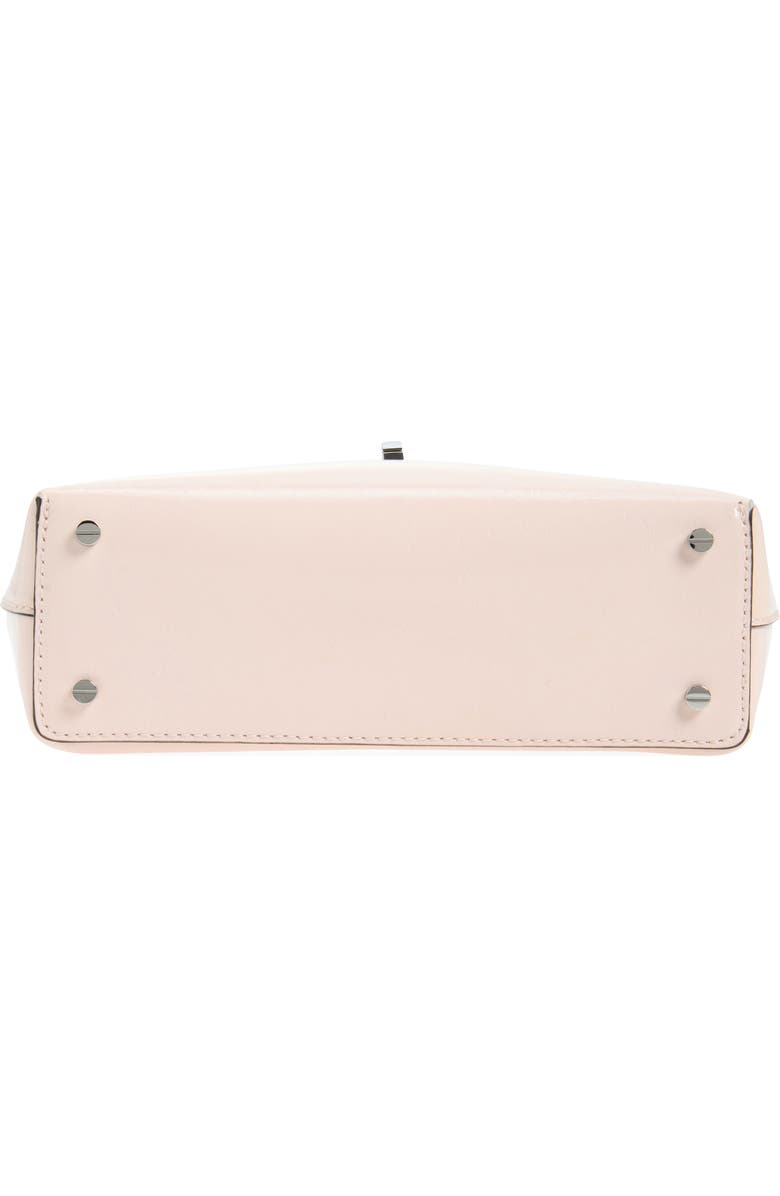 TOTEME Mini T-Lock Naplak Leather Clutch, Alternate, color, Flamingo