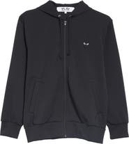 COMME des GARÇONS zip hoodie heart Comme des Garçons PLAY Heart Back Zip Hoodie | Saks Fifth Avenue
