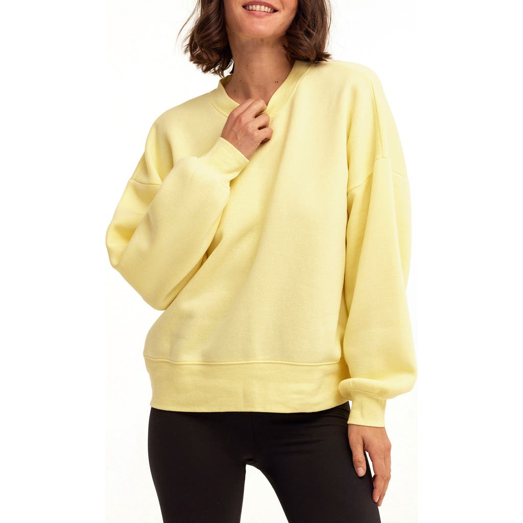 Threads 4 Thought Blaise Triblend Fleece Sweatshirt In Yellow