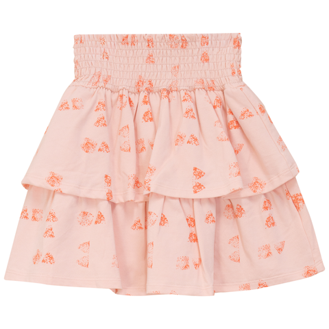 Faded Art Smocked Waist Layered Skirt (Toddler, Little Kid & Big Kid)