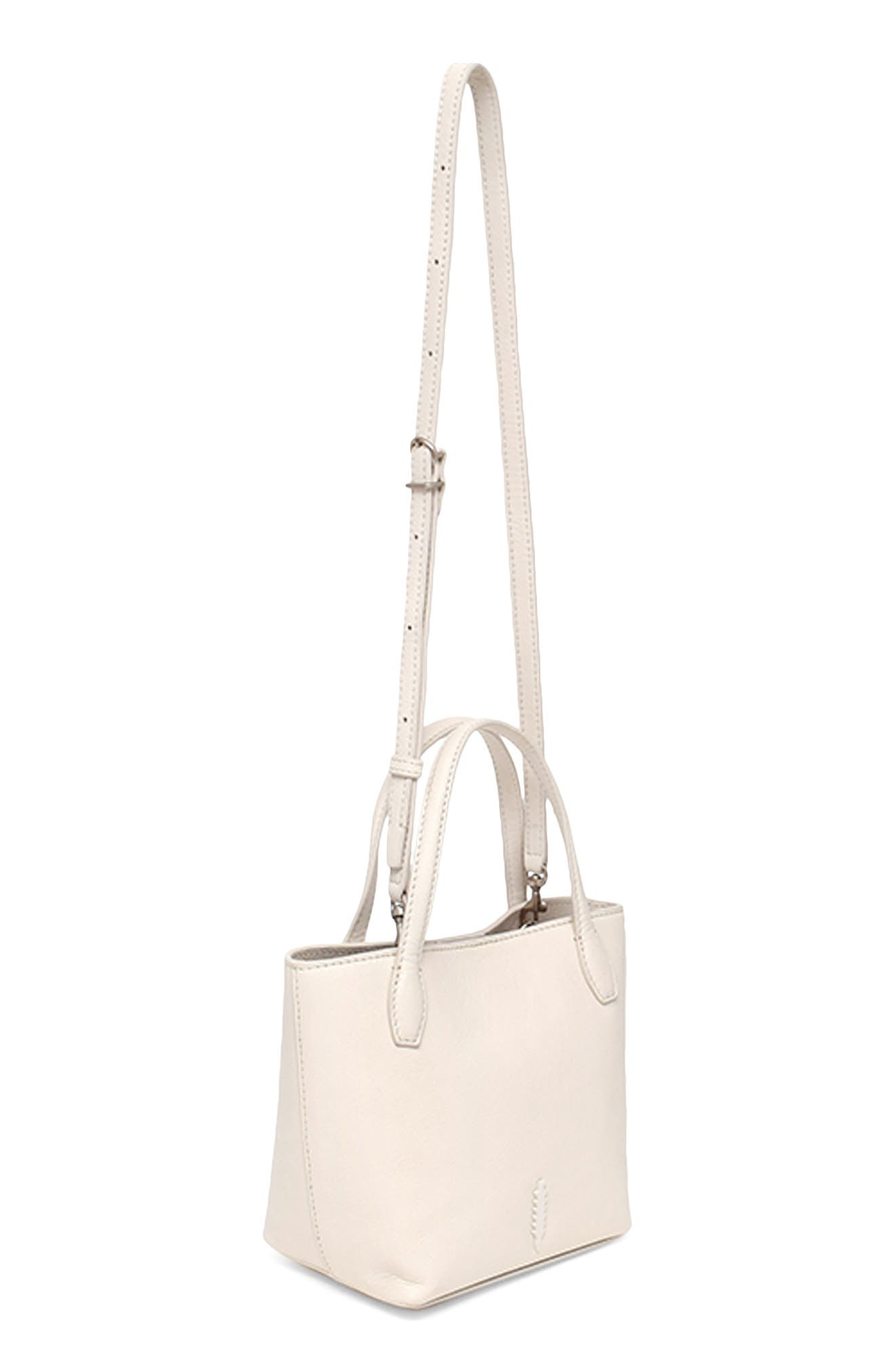 Asher Small Leather Tote Bag, Alternate, color, IVORY