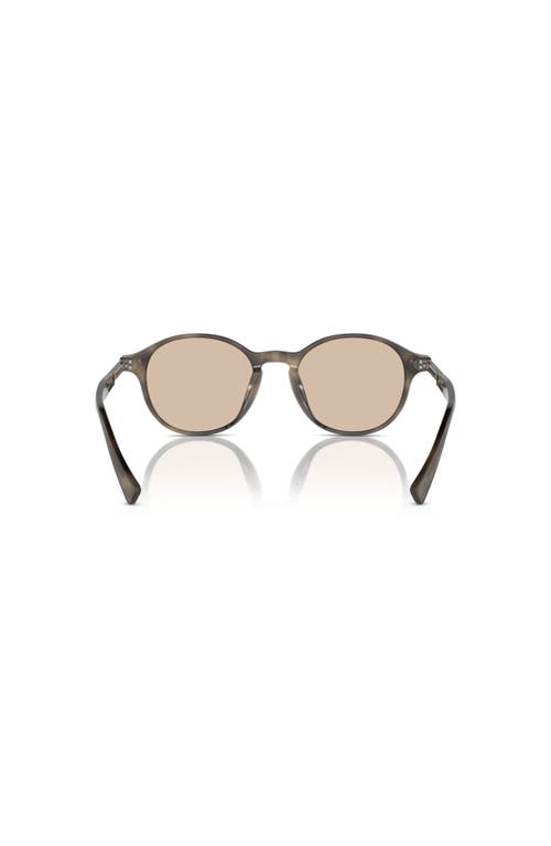 Brunello Cucinelli 50mm Oval Optical Glasses In Brown
