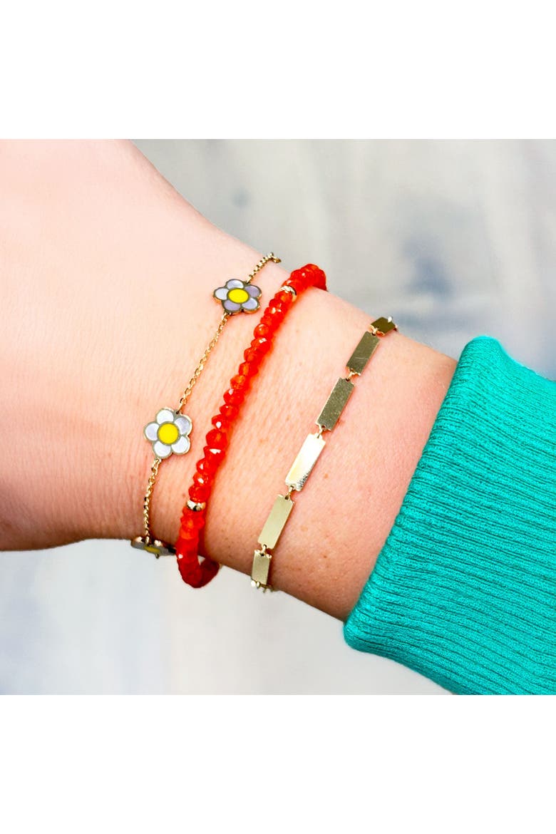 Carnelian Bead Bracelet, Alternate, color, Carnelian
