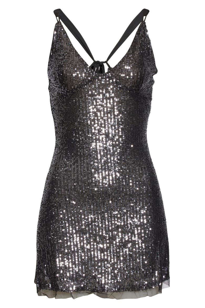 Gold Rush Minidress, Alternate, color, NIGHT COMBO