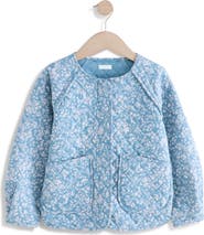 NEXT Kids' Floral Cotton Snap-Up Jacket