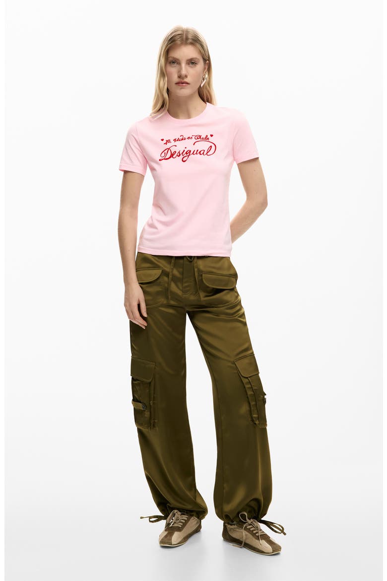 Logo Graphic T-Shirt, Alternate, color, PINK