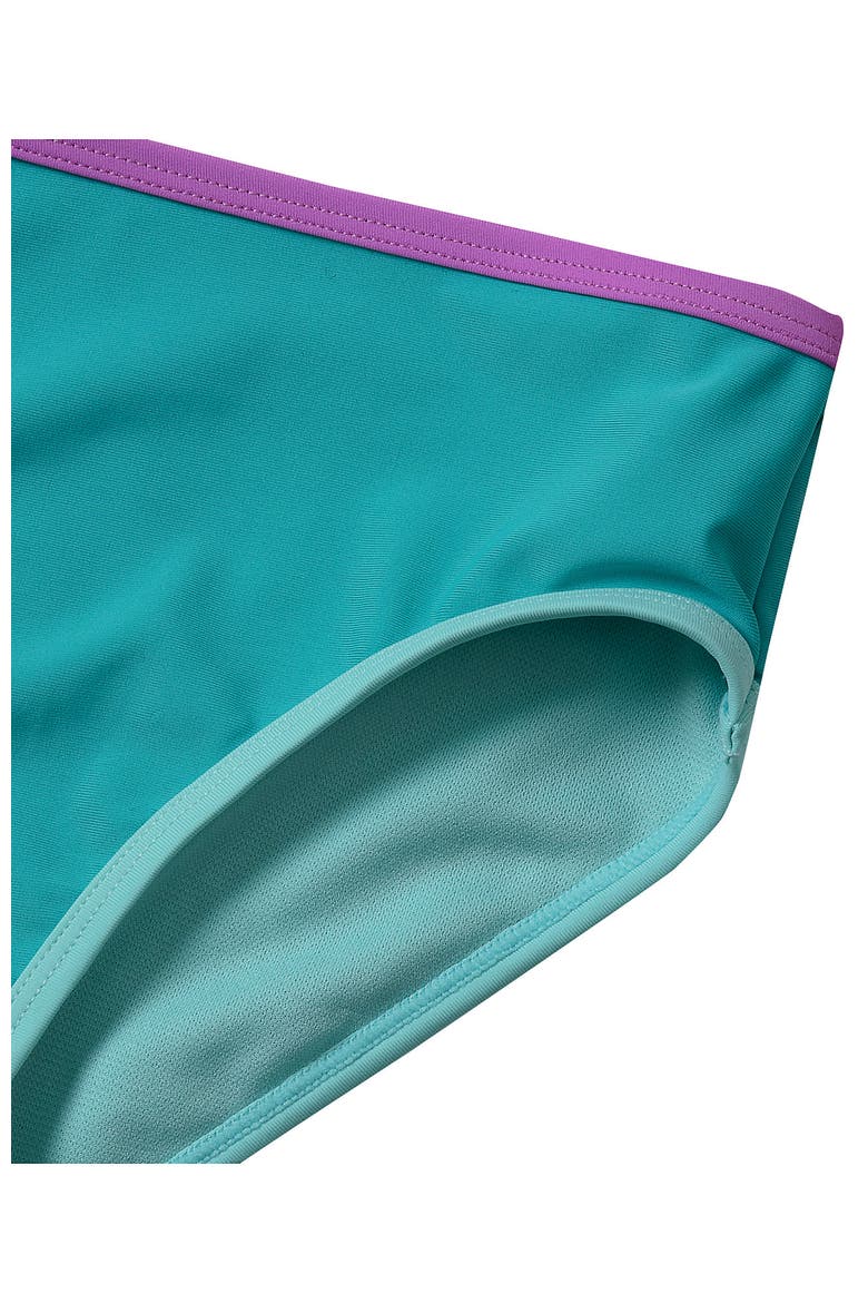 Girls Chlorine Resistant Contrast Bikini Bottoms, Alternate, color, Ceramic Blue