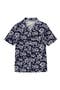 selected Navy Hibiscus Linen