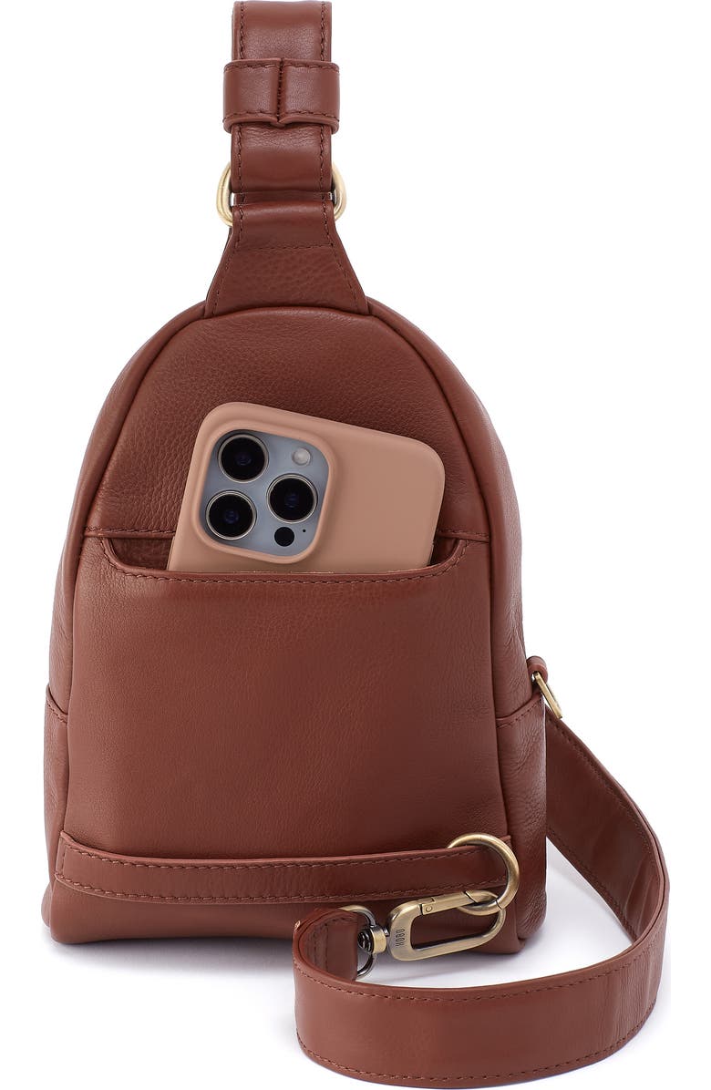 HOBO Fern Leather Sling Bag, Alternate, color, Cocoa Bean