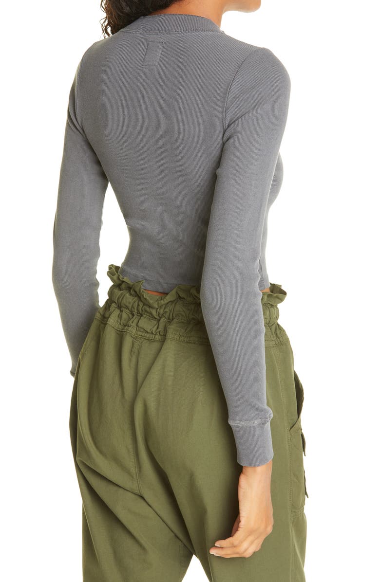 NSF Clothing Henley Crop Top, Alternate, color,