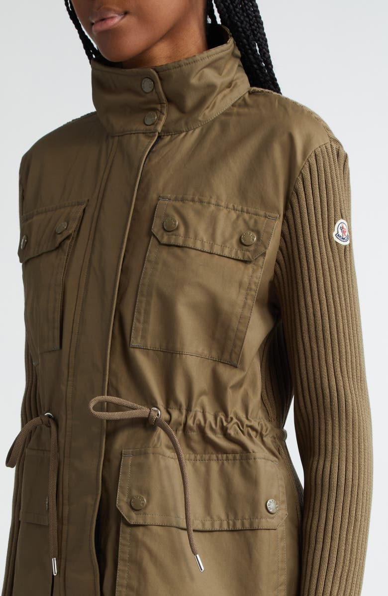 Moncler Mixed Media Utility Jacket, Alternate, color,