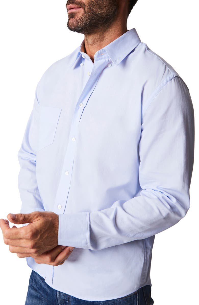 Billy Reid Arnie Oxford Button-Down Shirt, Alternate, color, Light Blue