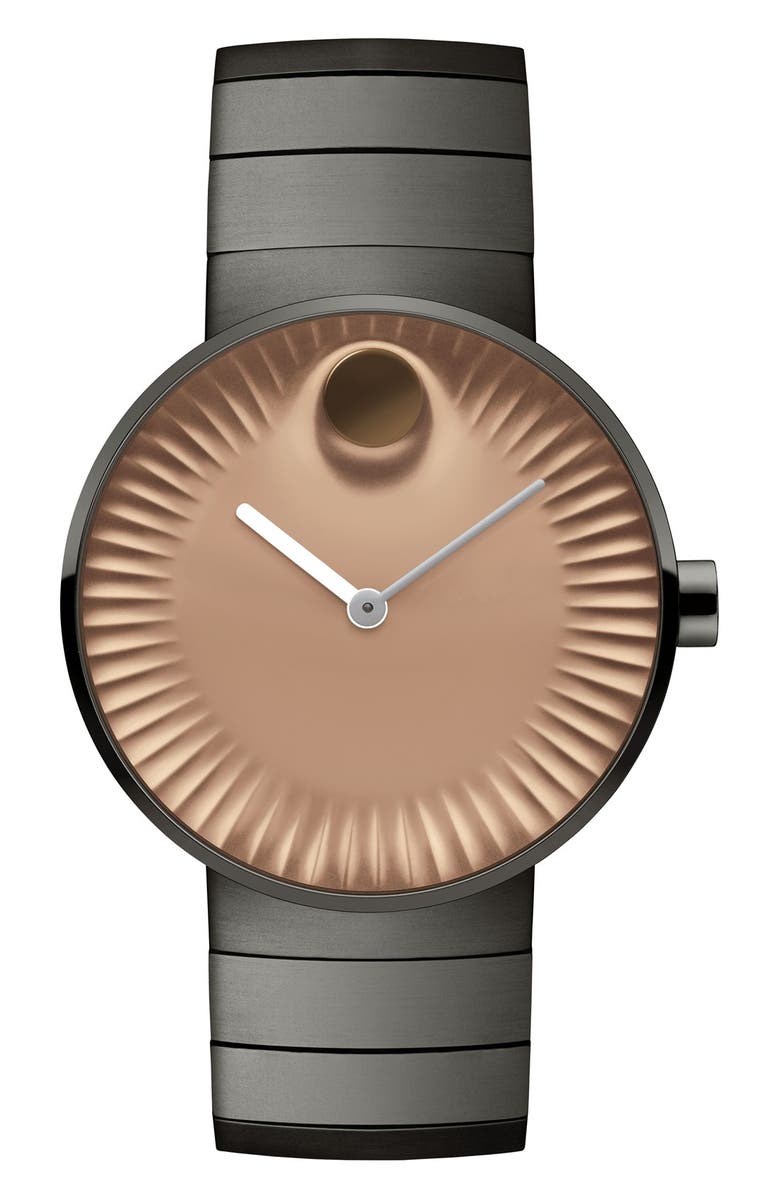 Movado 'Edge' Bracelet Watch, 40mm, Main, color, 