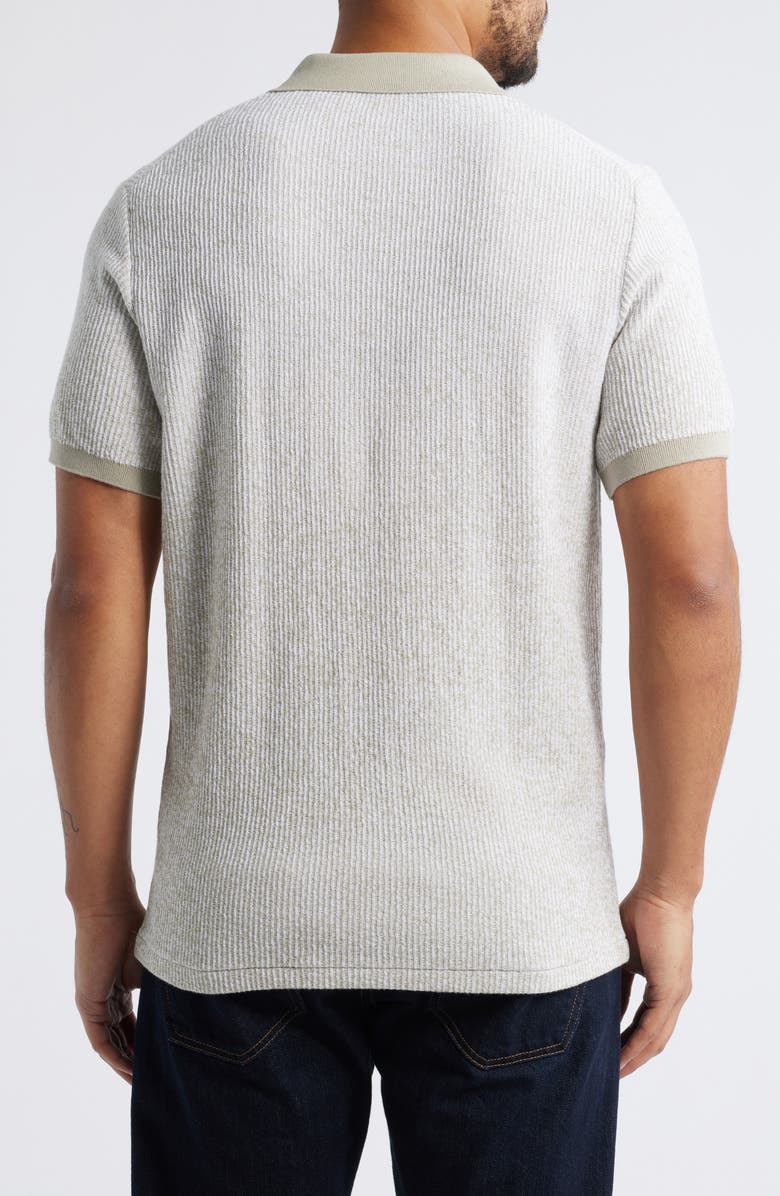 Robert Barakett Mission Hill Ombré Johnny Collar Polo, Alternate, color, Cream