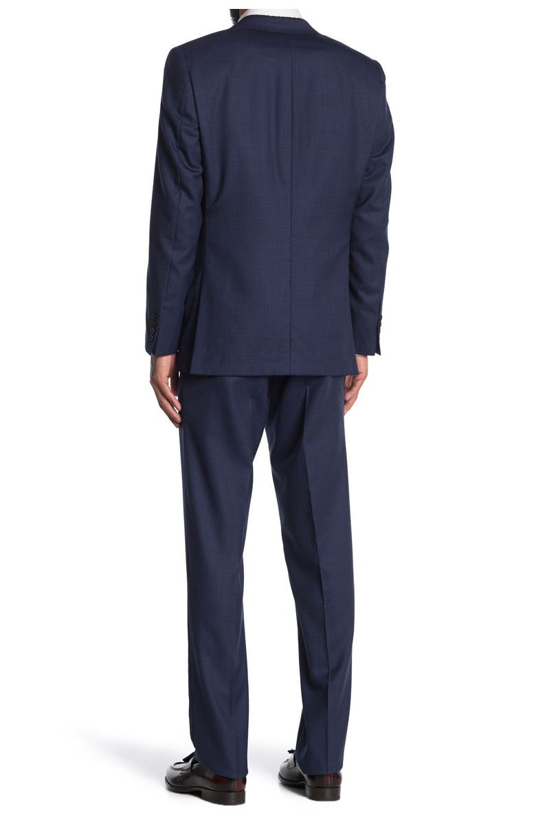 Hickey Freeman Blue Check Two Button Notch Lapel Regular Fit Suit, Alternate, color, 