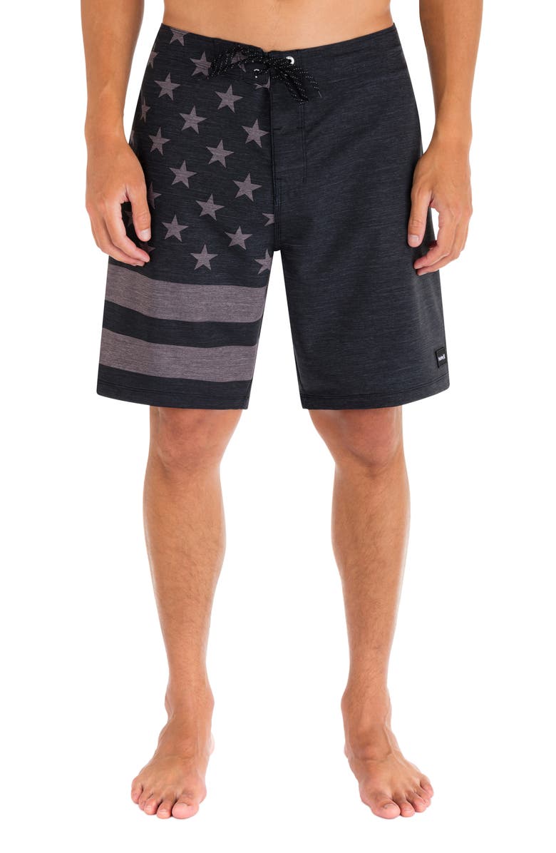 Hurley Print Swim Trunks, Main, color, 