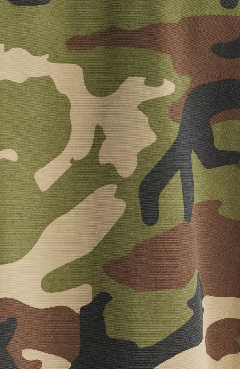 Fear of God Essentials Gender Inclusive Camo Stand Collar Jacket, Alternate, color, 