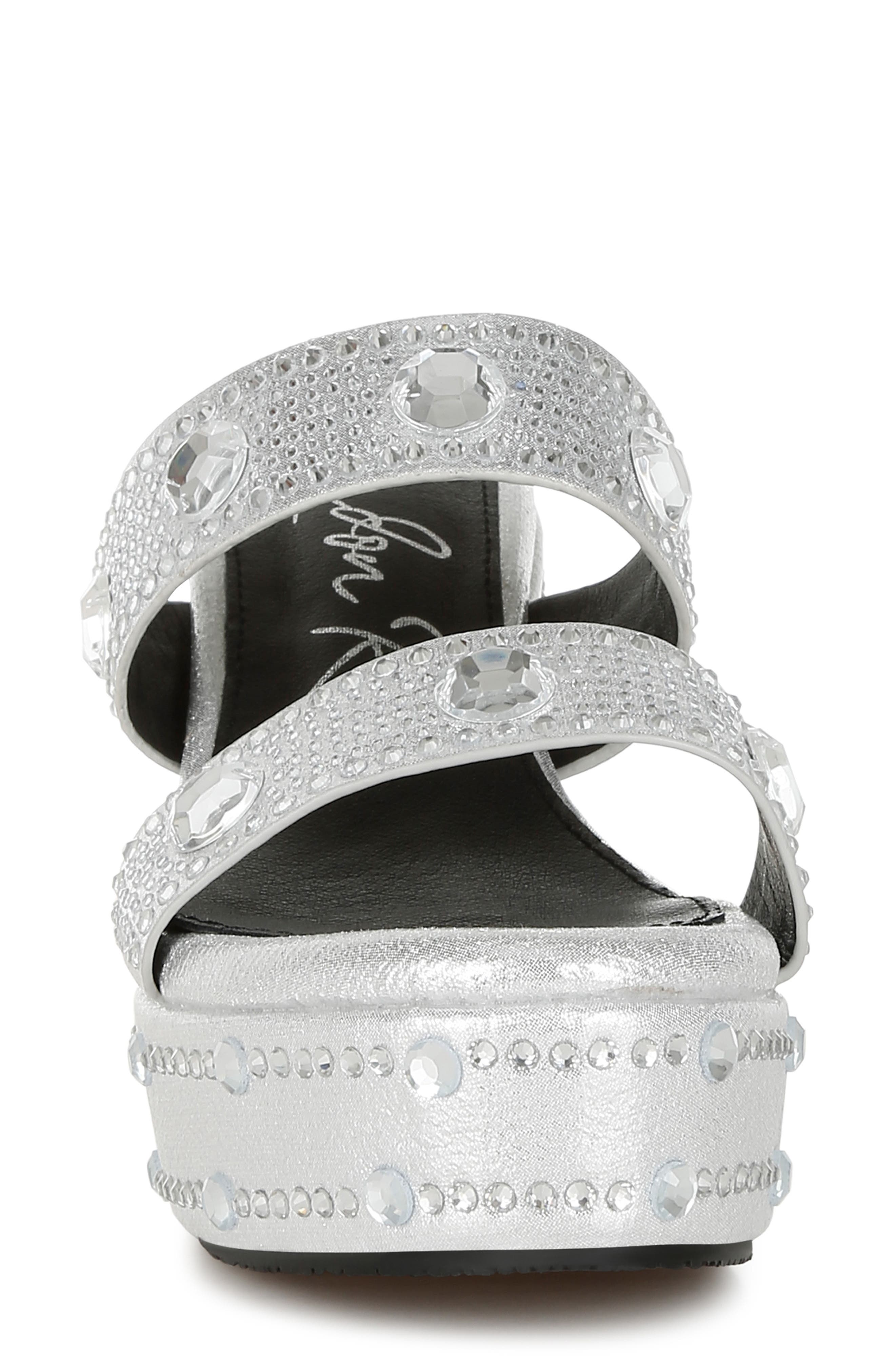 LONDON RAG Iki Diki Wedge Sandal, Alternate, color, Silver