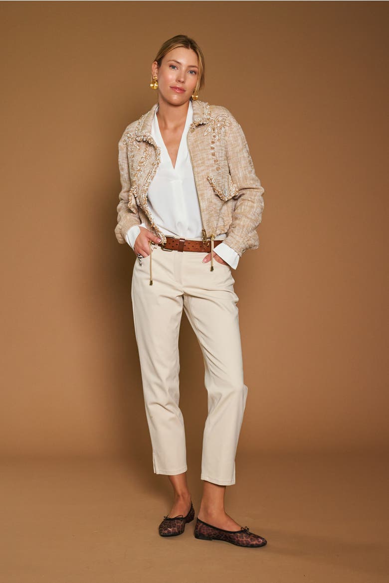 Cotton Stretch Jeans, Alternate, color, Sand