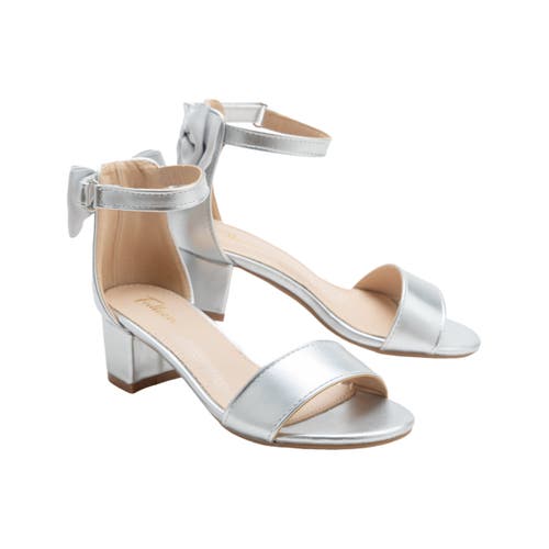 Tulleen Metallic-finish Block-heels Sandals In Silver